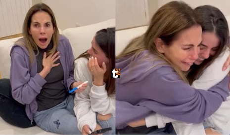 Karina Calmet se emociona hasta las lágrimas porque su hija está embarazada