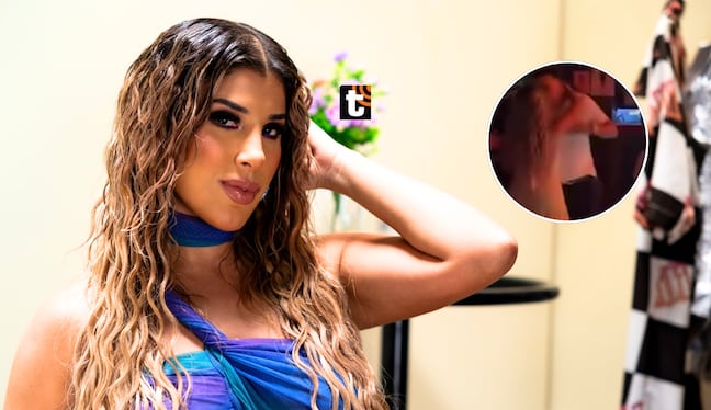Yahaira Plasencia y ‘El Diablo’ sorprenden con apasionado beso en plena celebración.