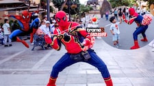 Hombre araña peruano: “Spiderman es mi superhéroe, me ayuda a pagar estudios de mis hijos y a llevar dinero a casa”