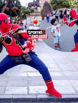 Hombre araña peruano: “Spiderman es mi superhéroe, me ayuda a pagar estudios de mis hijos y doy alegría a niños”