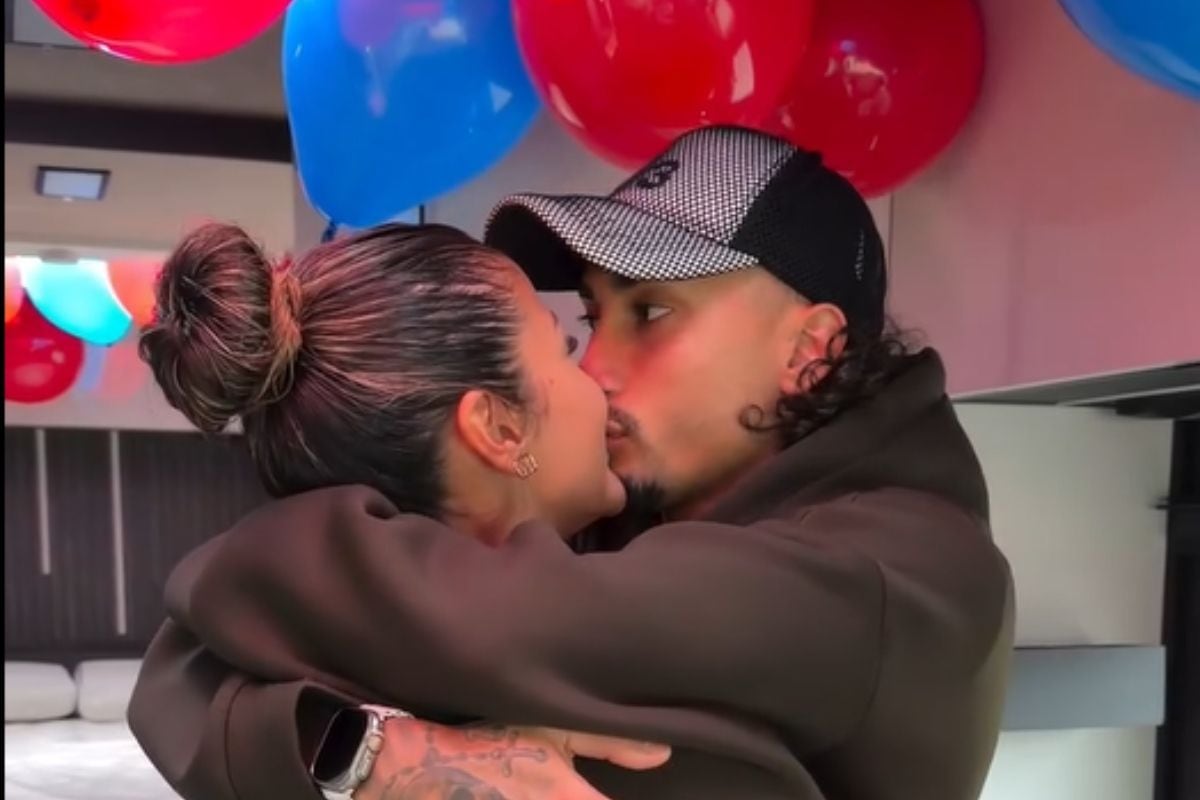 Natalia acompañó a Raphinha en su primer viaje en la casa rodante a (Foto: @taia_belloli)