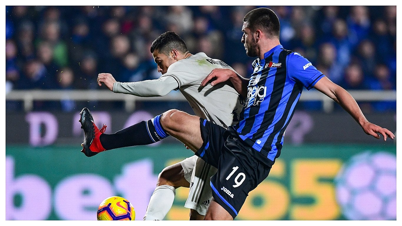 En 2019, Cristiano Ronaldo y la Juventus fueron goleados por Atalanta en la Copa Italia
