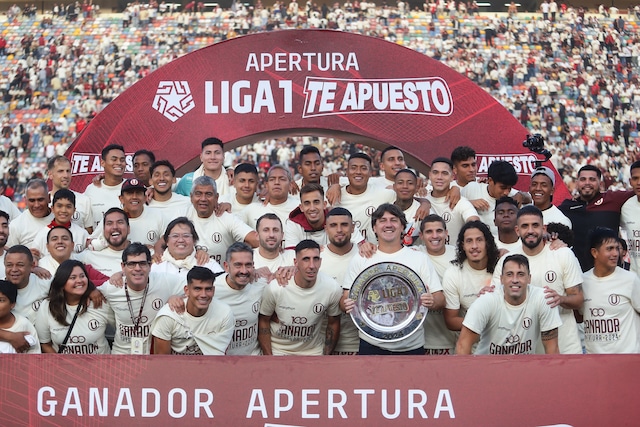 Celebración de Universitario como ganador del Torneo Apertura (Fotos: Jesús Saucedo)