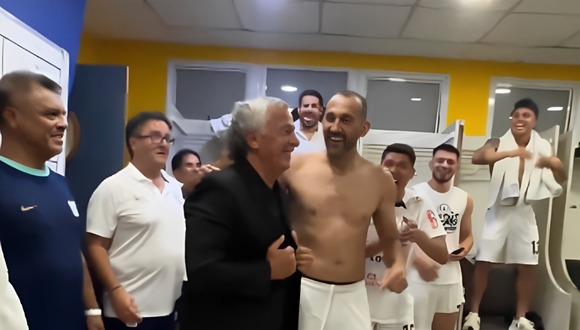 Alianza Lima festeja en el vestuario de La Bombonera (Video: @barcos)