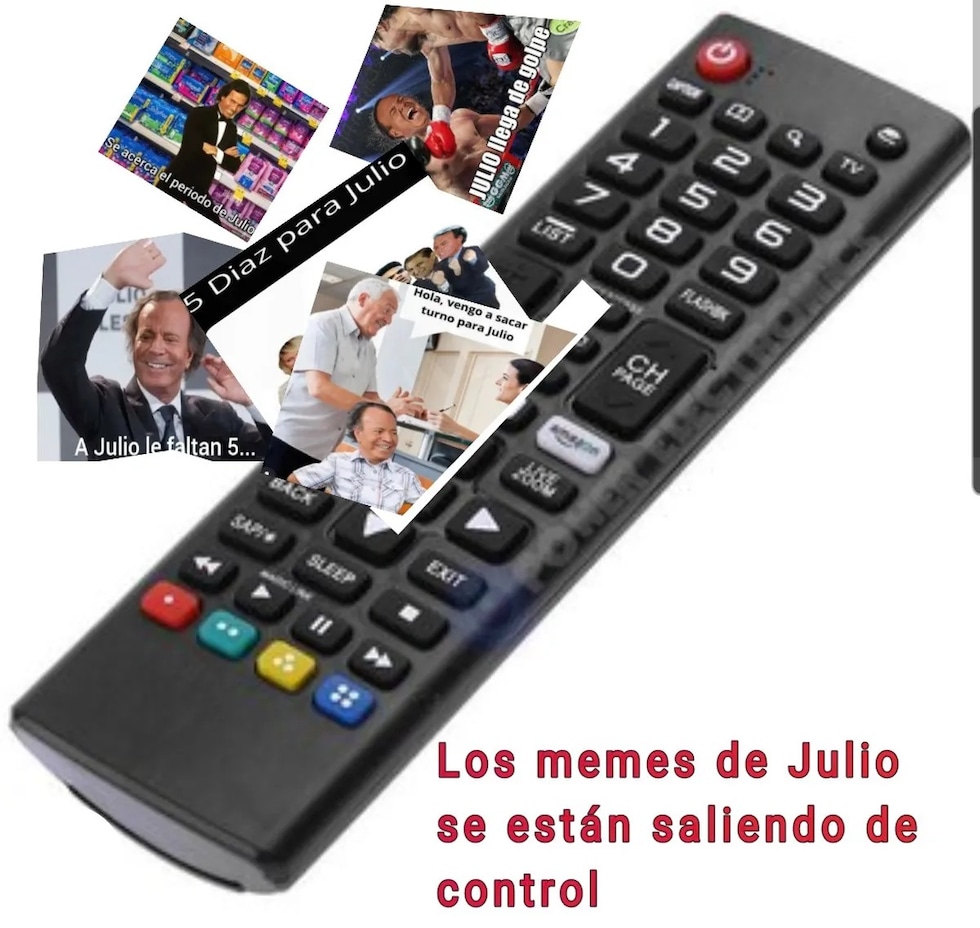 El mes de julio llegó con divertidos memes al lado del cantante español Julio Iglesias. Foto: Twitter.