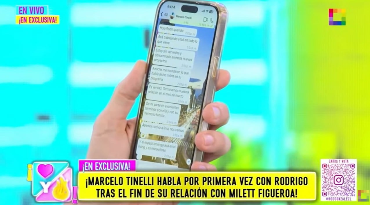 Marcelo Tinelli habló del fin de su relación con Milett Figueroa.
