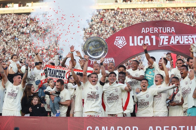 Celebración de Universitario como ganador del Torneo Apertura (Fotos: Jesús Saucedo)