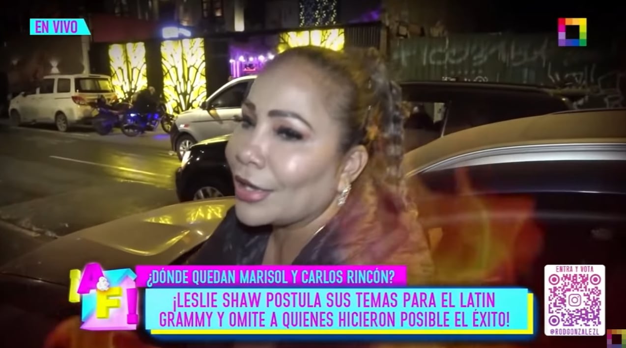 Marisol le recuerda a Leslie Shaw que ella la ayudó para ingresar a la cumbia.