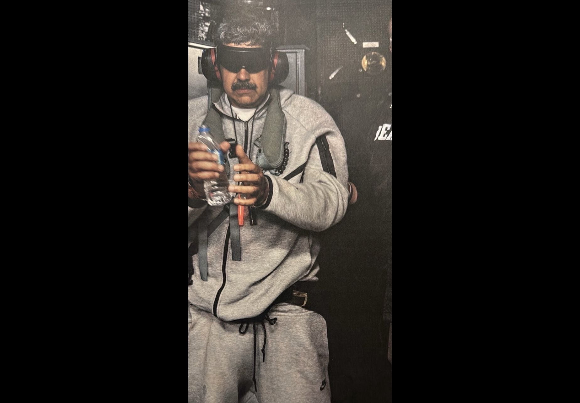 Traslado de Maduro de Venezuela a los Estados Unidos. (Foto: @realDonaldTrump)