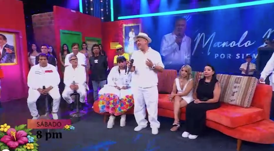 Hijo de Manolo Rojas no puede contener el llanto al cantar en homenaje a su padre en 'El Reventonazo de la Chola'.