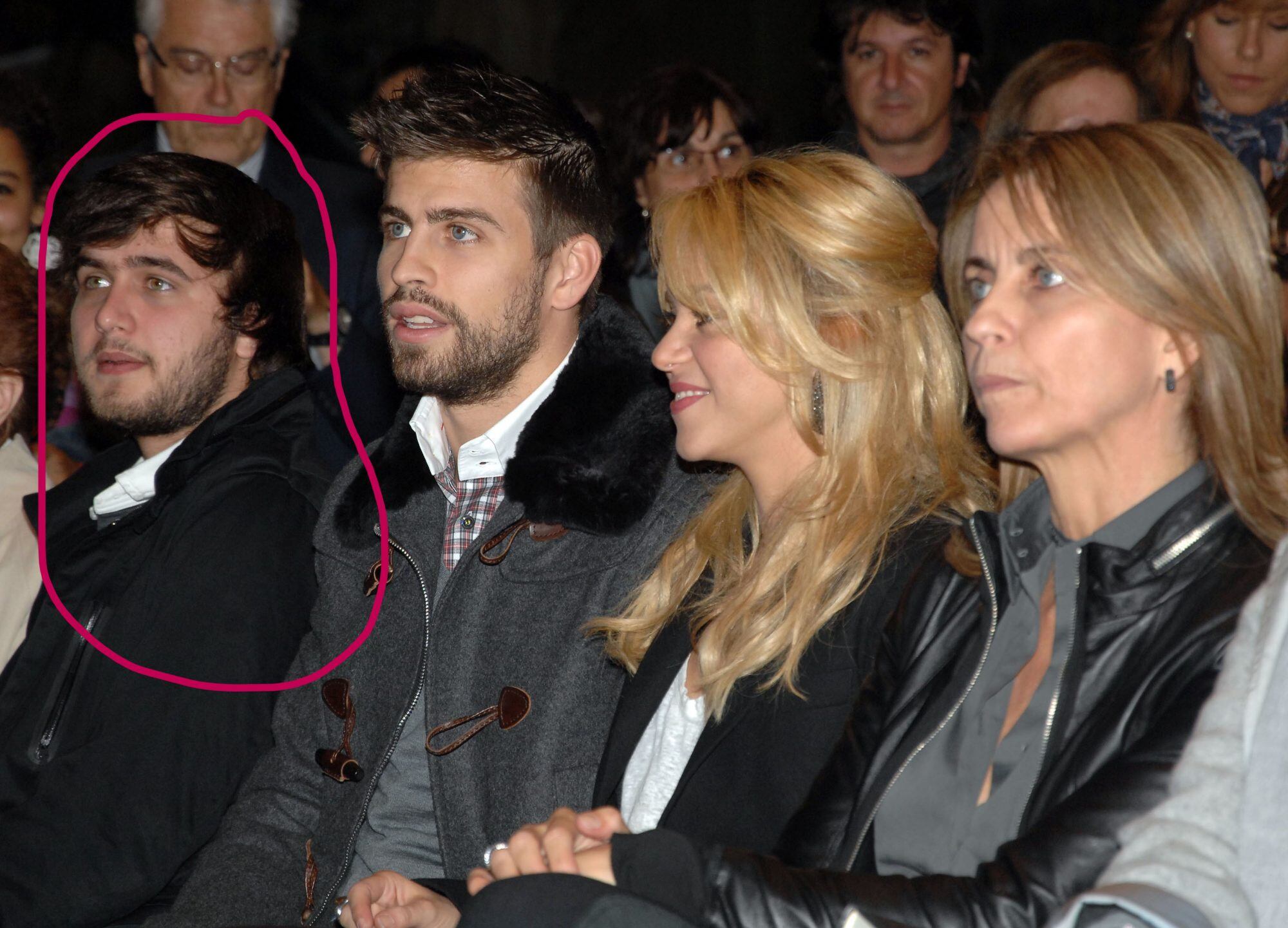 Marc Piqué, hermano menor de Gerard durante una salida familiar (Foto: Gettyimages)