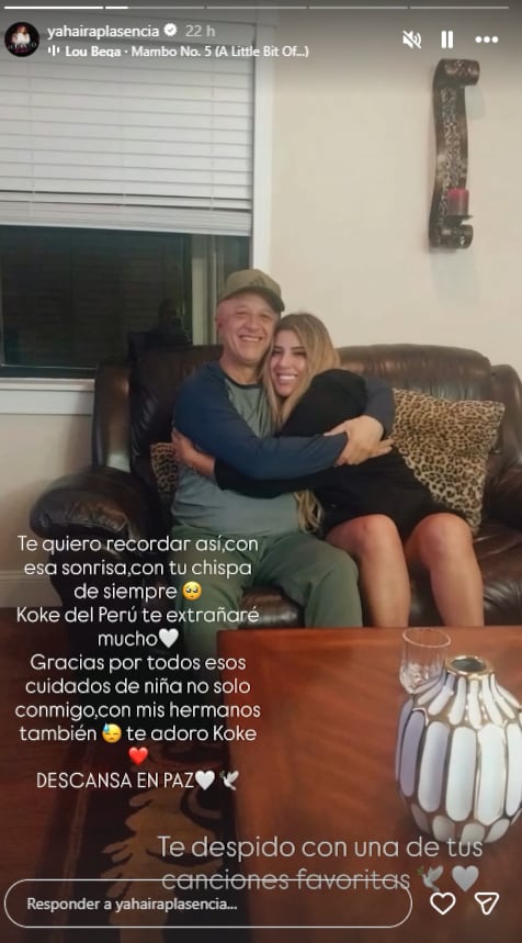 Yahaira Plasencia despide a su tío Koke con desgarradoras palabras.
