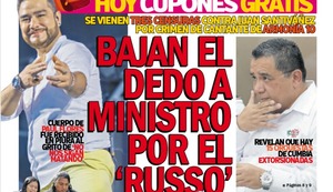 BAJAN EL DEDO A MINISTRO POR ‘EL RUSSO’