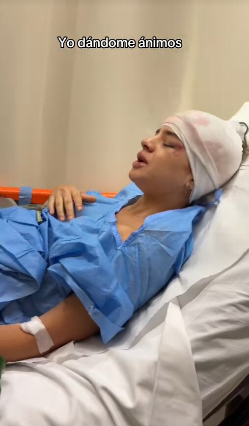 Hermana de Ale Baigorria muestra su actual estado de salud. (TikTok: @iamthamaramedina)