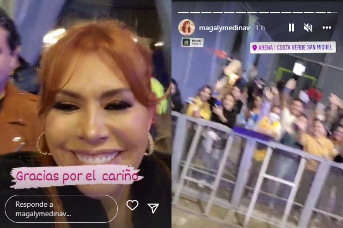 Magaly Medina en el concierto de Karol G. (Foto: @magalymedinav).