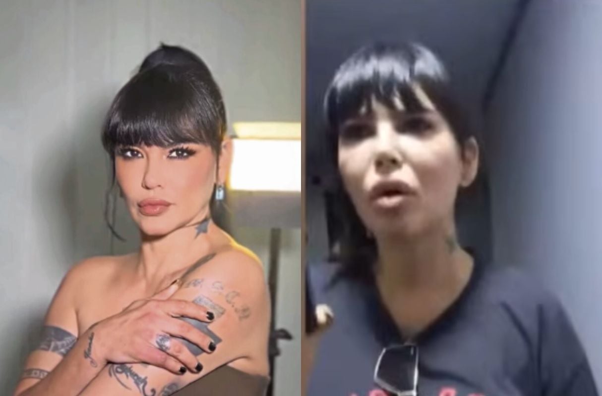 Angie Jibaja se pronuncia tras ser llevada a una comisaría por presunta agresión a una mujer. (Foto: Captura de video / "Magaly TV, la firme")