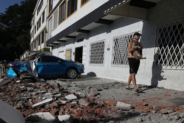 Terremoto en Colombia. Foto: AP/Santiago Saldarriaga