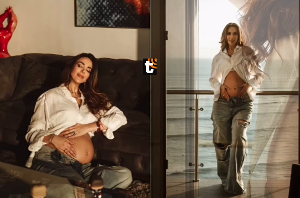 Silvia Cornejo comparte sesión de fotos embarazada y sin su esposo Jean Paul Gabuteau.