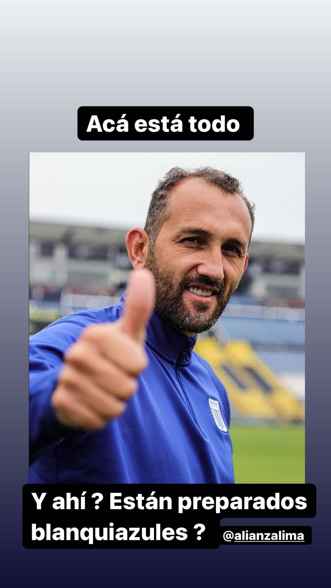 Hernán Barcos la esperanza de gol de Alianza Lima (Captura: Instagram)
