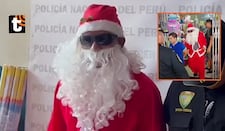 Policía disfrazado de Papá Noel se camufla entre comerciantes e incauta pirotécnicos en almacén clandestino