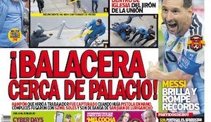 ¡BALACERA CERCA DE PALACIO!
