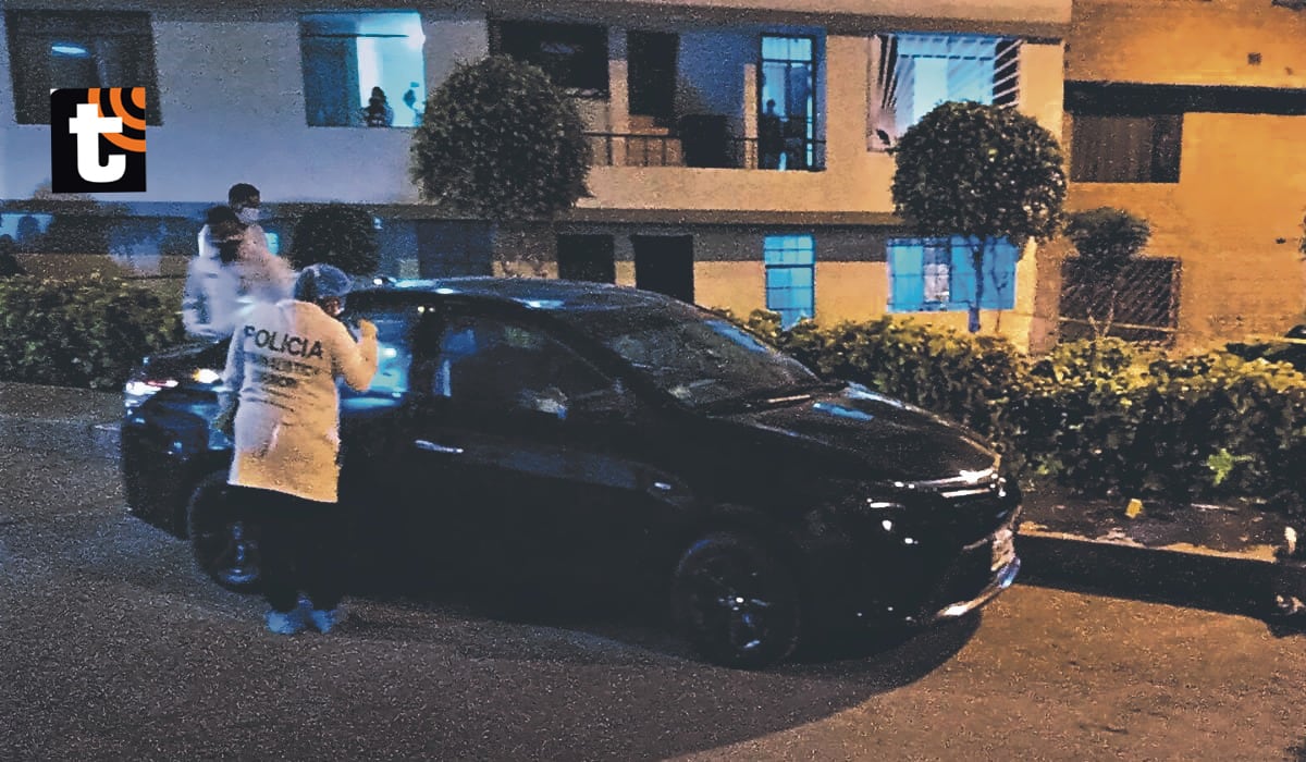 El auto en donde tres personas fueron asesinadas por 'Mata por gusto'.