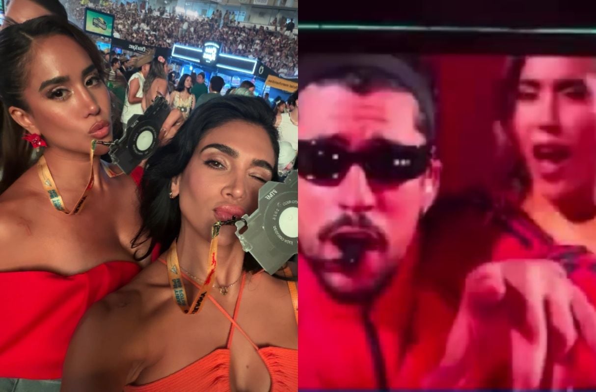 Melissa Paredes celebra haber sido parte de ‘La Casita’ durante el concierto de Bad Bunny. (Foto: IG / Captura de video)