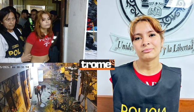 Alias 'La Cortadedos' fue detenida. En otra imagen, una de sus cómplices intentó escapar por una casa y se fracturó el brazo. | Composición Trome