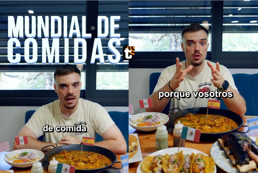 Ibai Llanos anuncia el 'Mundial de Comidas'.