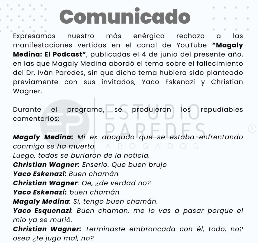 Comunicado.