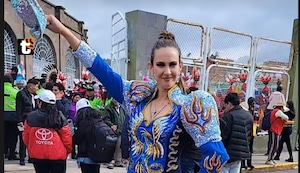 Emilia Drago en Puno, así fue su participación en la fiesta de la Virgen de la Candelaria: “Con mis machas”