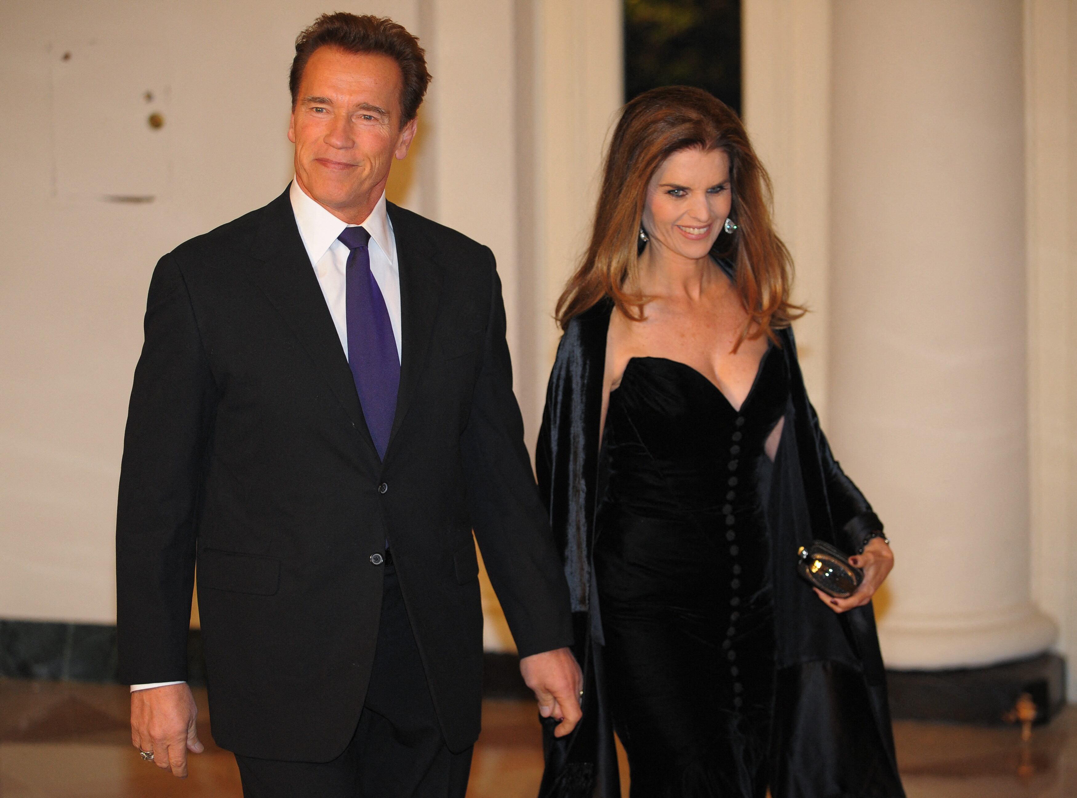 Arnold Schwarzenegger y Maria Shriver como gobernadores de California (Foto: Valerie Macon / AFP)