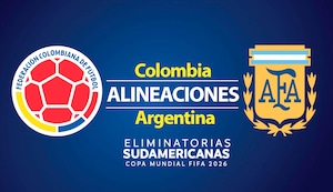 Alineaciones confirmadas, Colombia y Argentina, por la fecha 8 de las Eliminatorias Sudamericanas