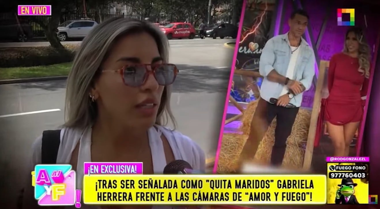 Gabriela Herrera responde a quienes la acusan de "roba maridos".