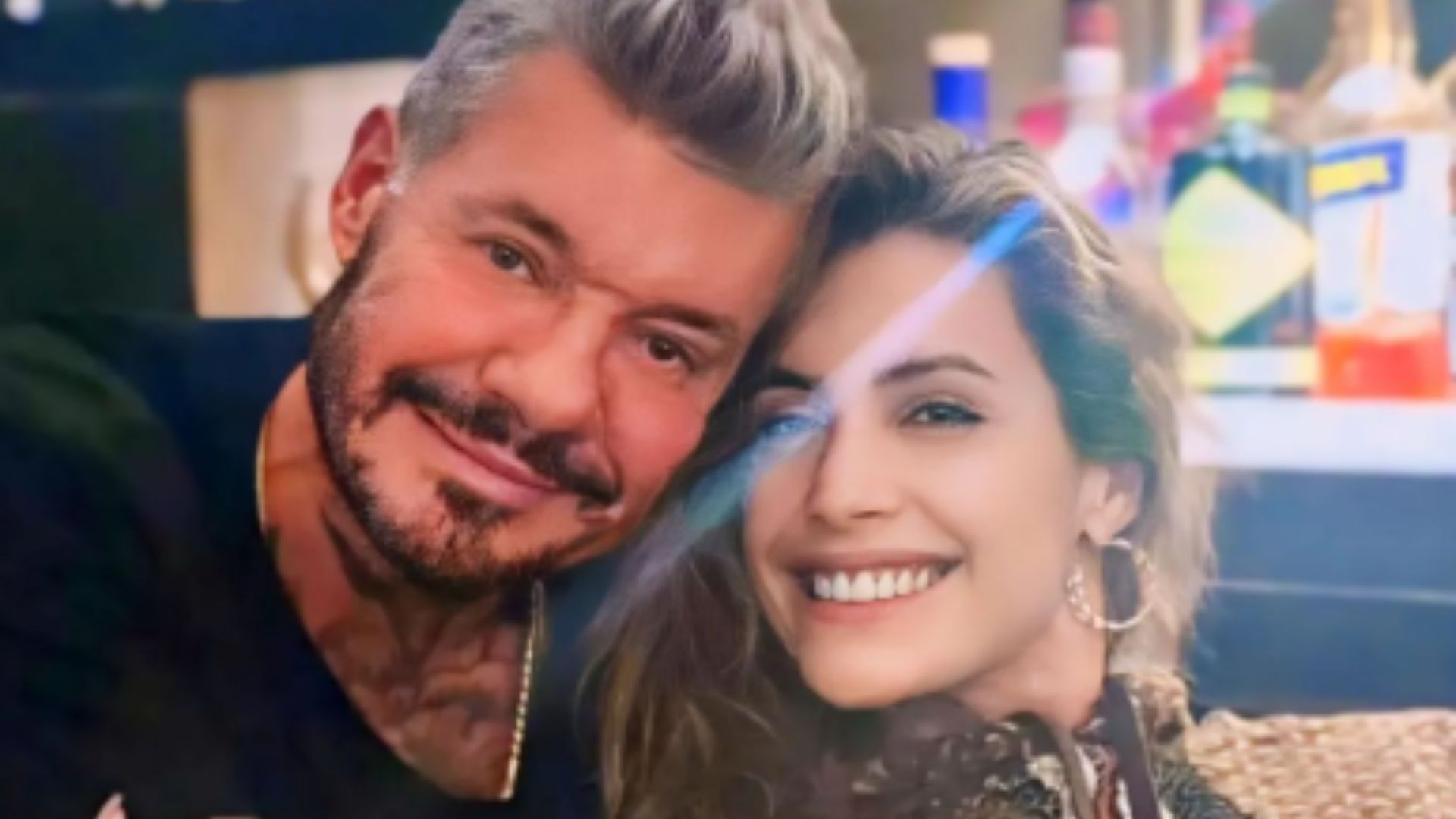 Marcelo Tinelli y Milett Figueroa