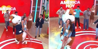 Así sorprendieron a Rebeca Escribens con broma en pleno programa