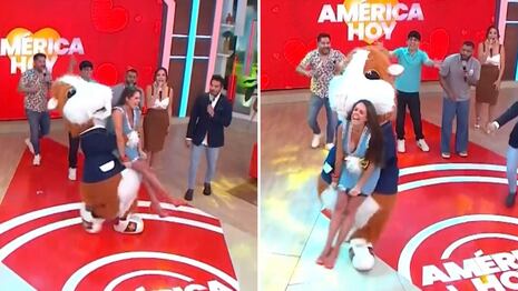 Así sorprendieron a Rebeca Escribens con broma en pleno programa