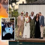 ¡Se volvieron a ver! Carlos Alcántara y Jossie Lindley coinciden en la boda de su hijo mayor