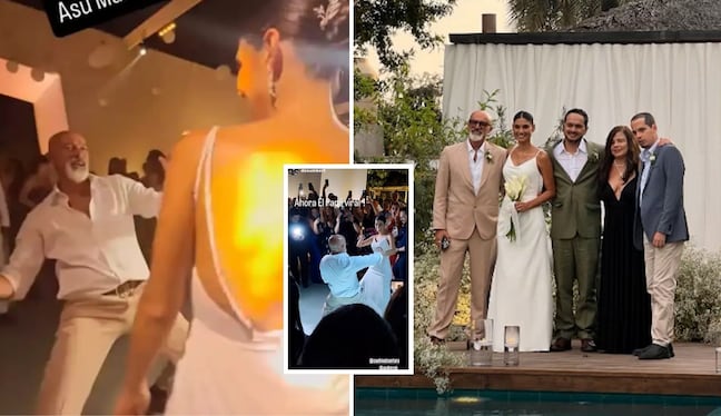 ¡Se volvieron a ver! Carlos Alcántara y Jossie Lindley coinciden en la boda de su hijo mayor