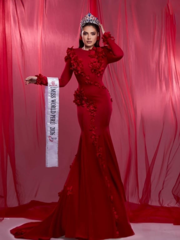 Josiane Sciotti candidata peruana en Miss Mundo 2026. El certamen de belleza se realiza en Vietnam.