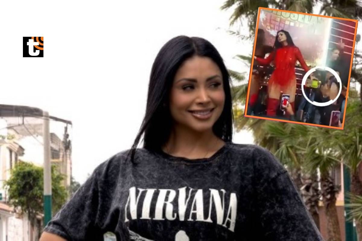 Cumbiambera Pamela Franco se presentó en Ica. (Redes sociales / Captura Tv)