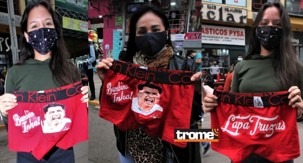 Furor por Gianluca Lapadula. Además de camisetas salen otras prendas alusivas a él. (Trome / Alan Ramírez)