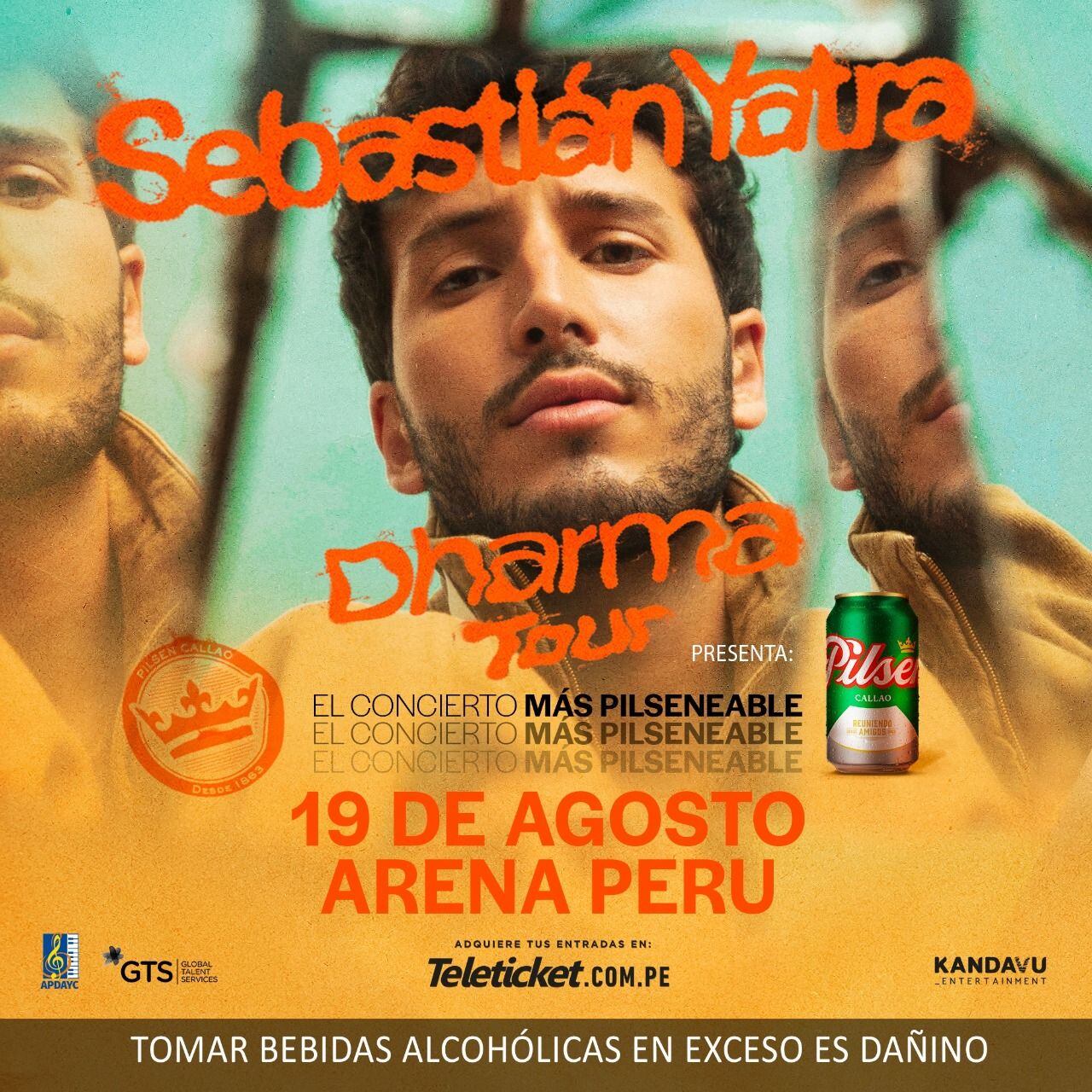 Sebastián Yatra confirma concierto en Perú para este 2022