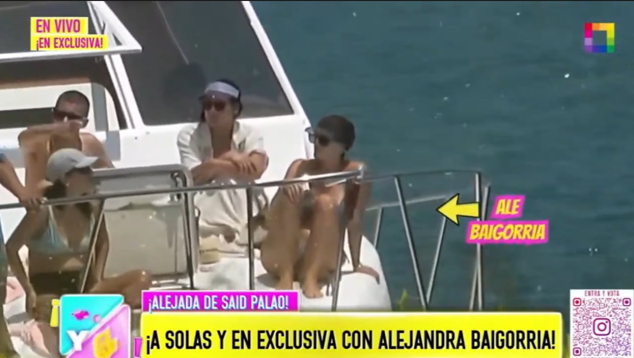 Alejandra Baigorria disfruta en yate en Piura, pero con su familia.