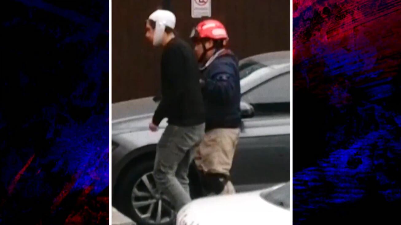 Christian Rodríguez con la cabeza con vendas tras ser agredido por Gustavo Salcedo, según su declaración.