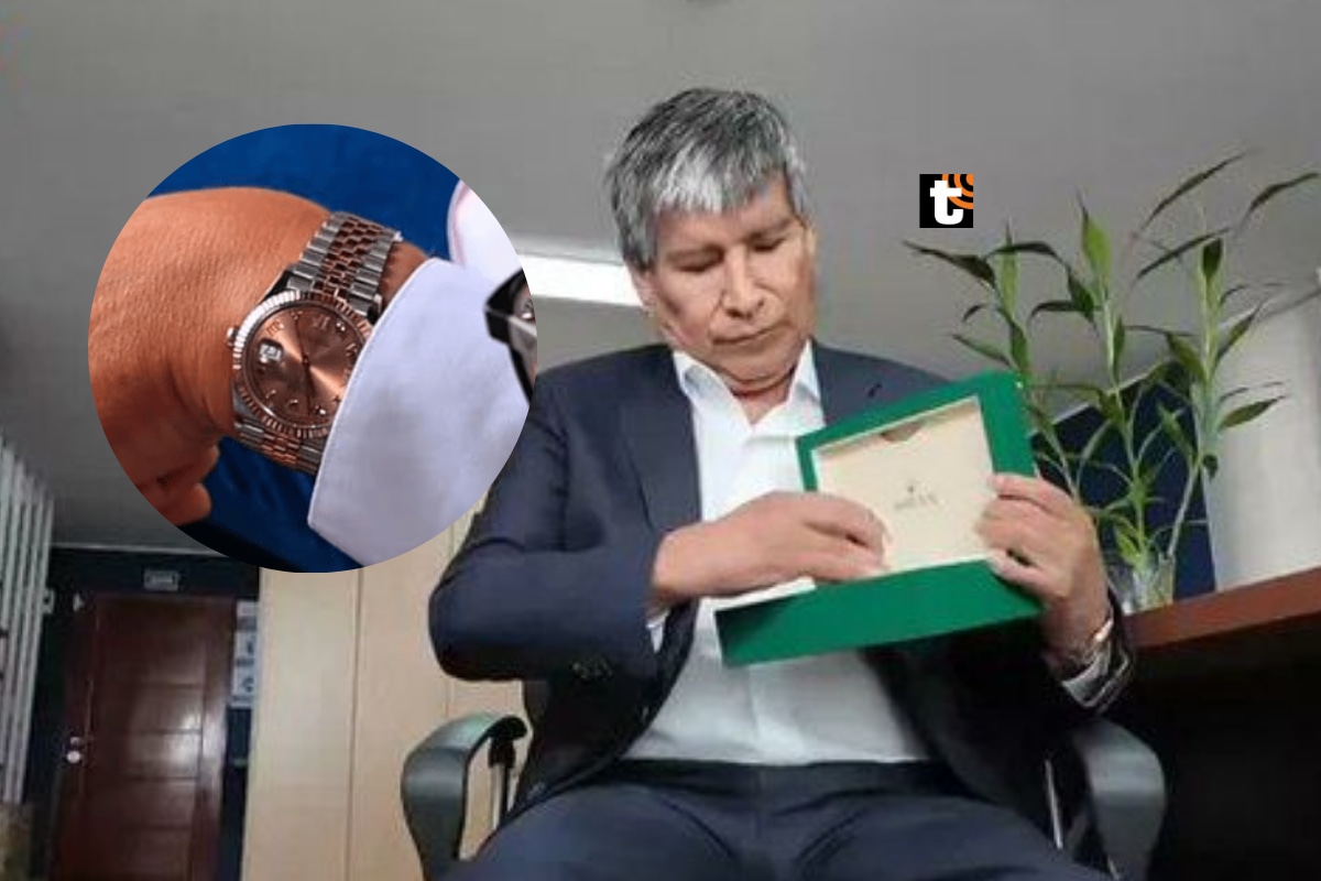 Wilfredo Oscorima negó ser quién le regaló Rolex a Dina a pesar de que él compró ese mismo modelo el año pasado.