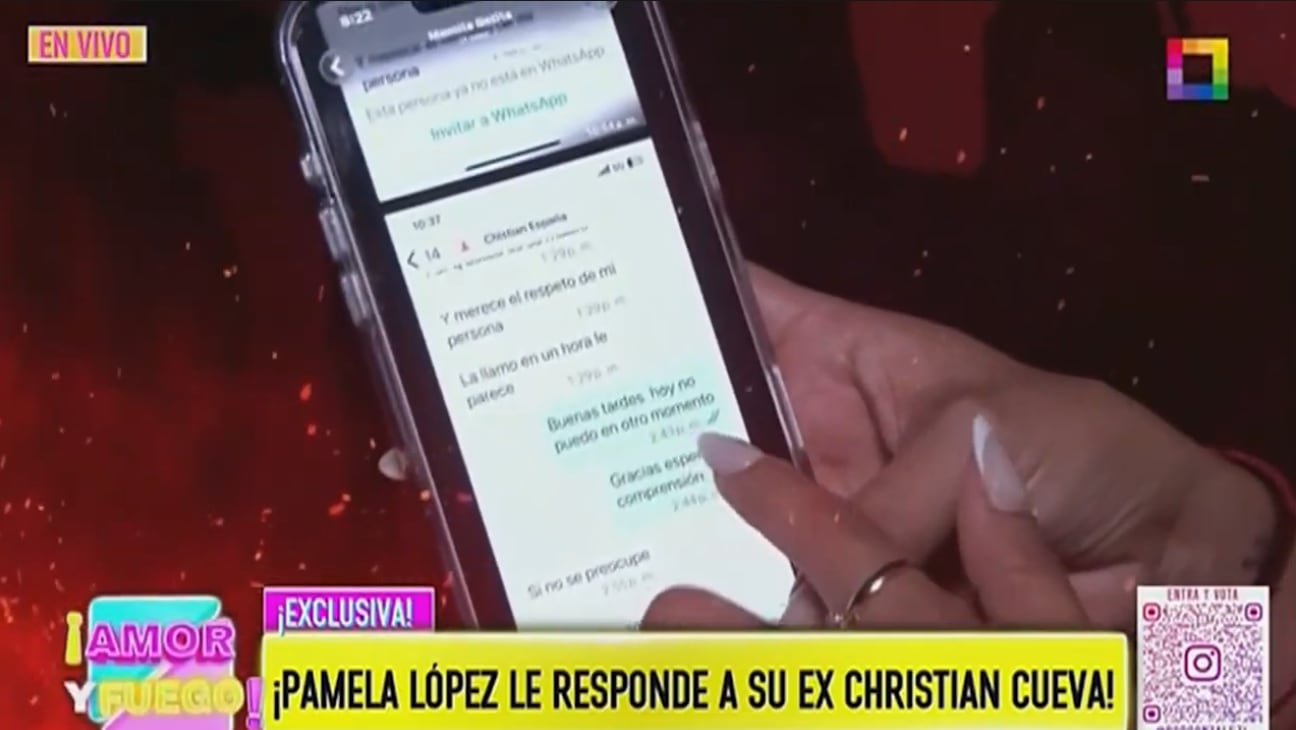 Pamela López muestra chats donde Christian Cueva al parecer evadía pagarle a su madre.