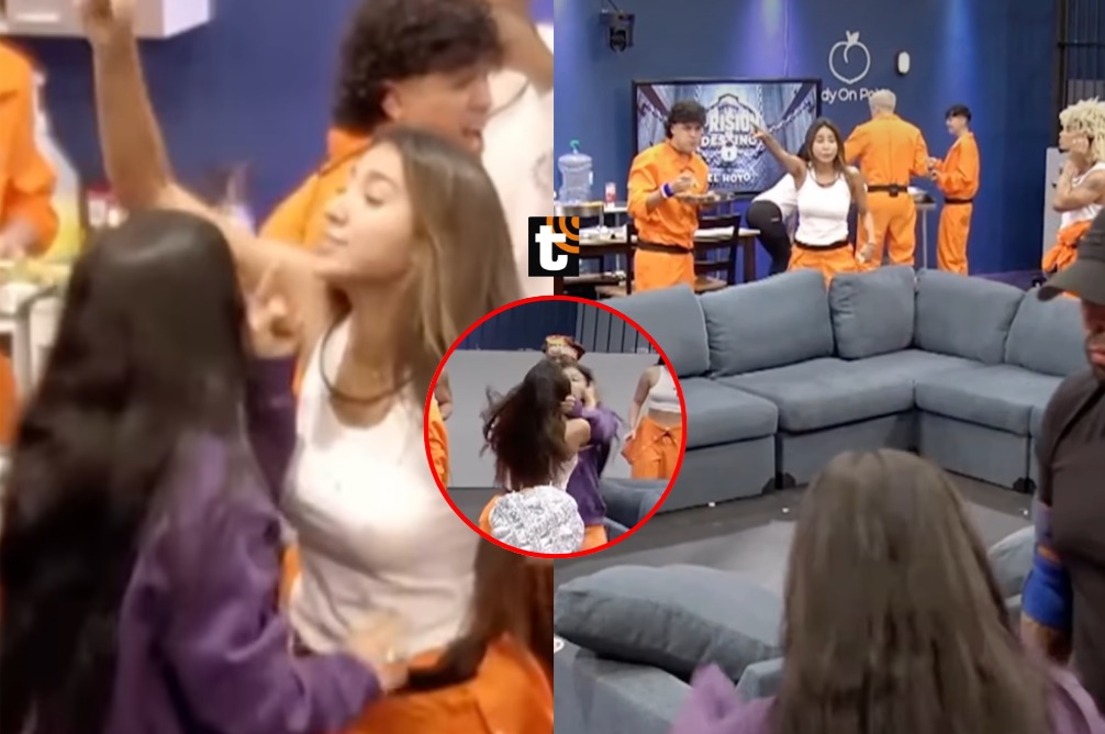 Sheila de 'La Prisión de Destino 2' agarra de los pelos a Samahara Lobatón en fuerte pelea.