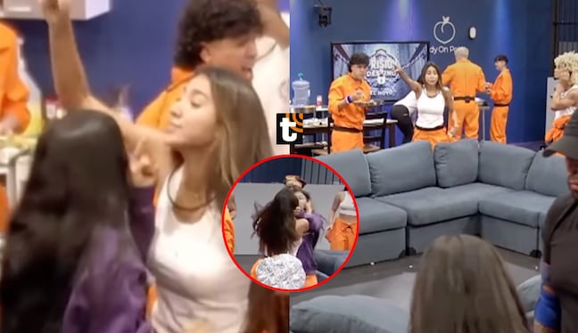 Sheila de 'La Prisión de Destino 2' agarra de los pelos a Samahara Lobatón en fuerte pelea.