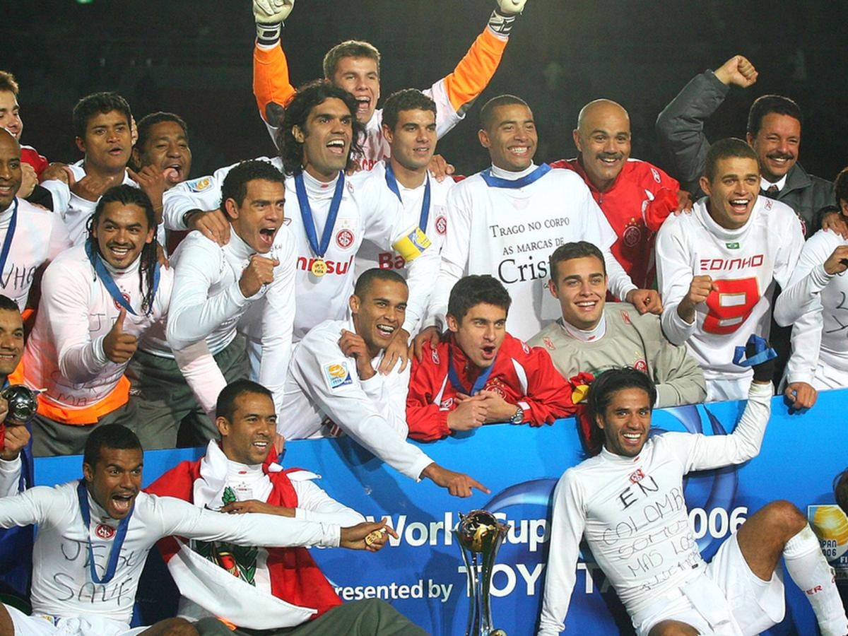 Martín Hidalgo como parte del Inter de Porto Alegre que salió campeón del Mundial de Clubes. (Difusión)